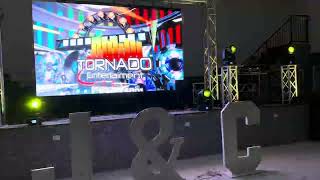 Dj SETUP in Cedar Creek, Texas #event #wedding #djsetup #tornado #entertainment 
