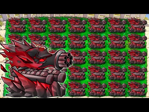 PVZ 1 Fusion 2.2 Challenge - Fire Gatling Pea Ultimate Plant vs Obsidion Gargantuar - Who Will Win?