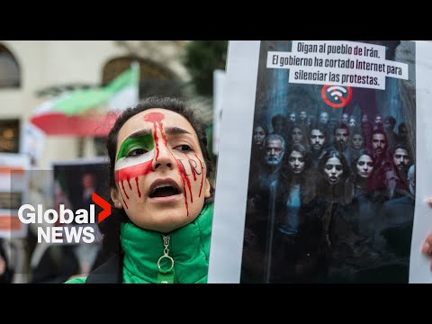 YouTube video thumbnail: Iranians Across the Globe Vent Frustrations as Internet Blackout Continues After Deadly Protests