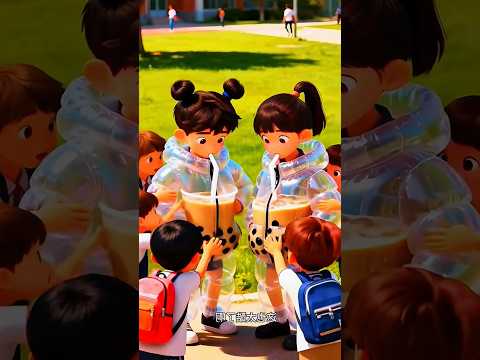 Baju Balon Tempat Jus! #shorts #animasi #kartun