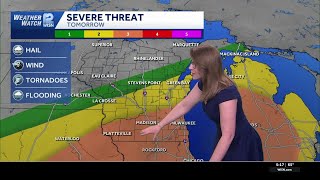 6/10 Rounds of severe storms in SE Wisconsin today & Thursday