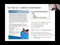 Understanding Work Placements and Scanning Techniques