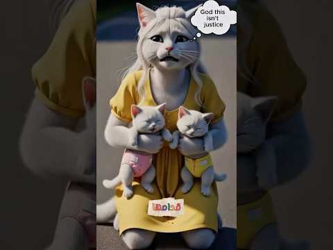 حكايه القطه 🐈اللي ولادها بيموتوا قدام عنيه وبتقرر تنتقم 😱#ضحك #هتضحك #foryou #funny #كوميديات #cat