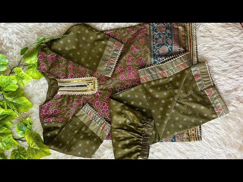 Ethnic Style Eid Baby Dress || Festive Baby Dress Cutting and stitching tutorial