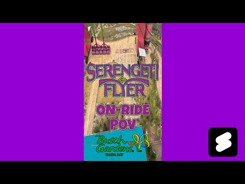 Serengeti Flyer On-Ride (4K POV) @buschgardensflorida