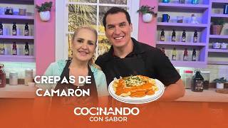 Crepas de Camarón en Salsa de Chipotle | Rollo Amai Banana  | Camarones Roca