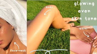How to GET RID OF UNEVEN SKIN TONE | transform to CLEAR GLOWING SKIN from Head to Toe [diy remedies]