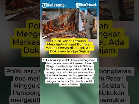Polisi Dapat Temuan Mengejutkan saat Bongkar Markas Ormas di Jaksel, Ada Dokumen hingga Sajam