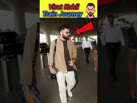 Virat Kohli Train Journey 😝#viratkohli #mukeshambani #rollsroyce #ytshorts #cricket #ipl