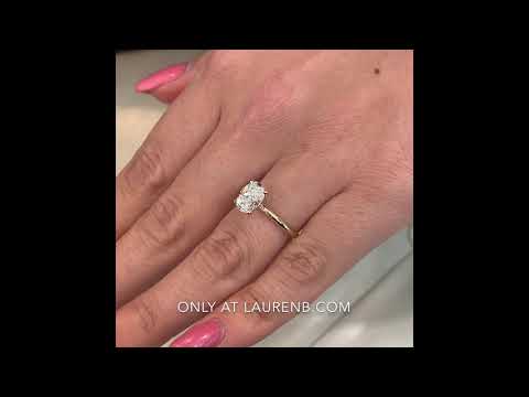 1.2 ct Oval Diamond Yellow Gold Solitaire Ring