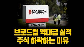 브로드컴 역대급 실적, 지금 주식들이 하락하는 이유