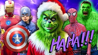 Avengers VS The Grinch - Try Not To Laugh!!