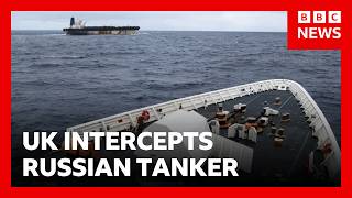 YouTube video thumbnail: UK Intercepts Russian Shadow Fleet Oil Tanker in English Channel, PM Says