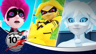 🇧🇷 MIRACULOUS | 🔝 AKUMA 🐞 | Os 10 melhores momentos | 10º aniversário 💫