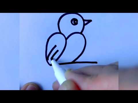 رسم سهل /كيفية تحويل الأرقام إلى رسم عصفور/ Easy Drawing /How to Convert Numbers into a Bird Drawing