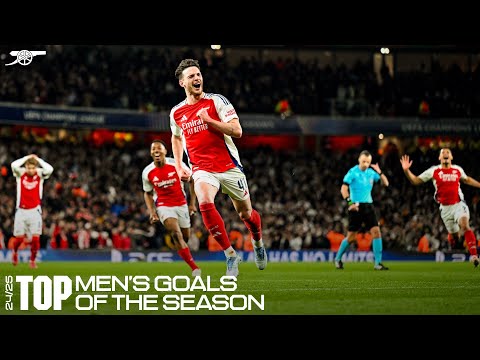 GOALS GALORE! 💥  | TOP MEN'S GOALS OF THE 2024/25 SEASON | Rice, Saka, Calafiori and many more!