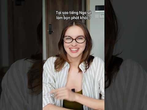 Chồng em đã khóc khi học tiếng Nga😂