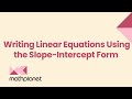 Finding the Equation of a Line
