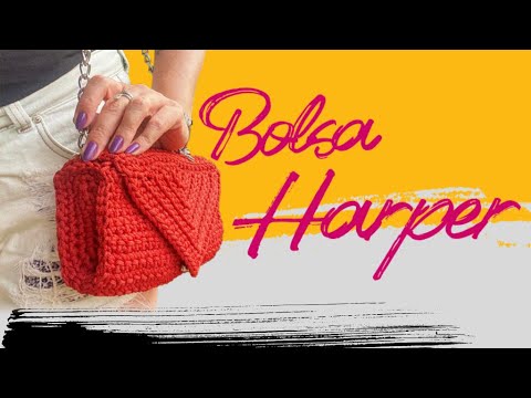 Bolsa Harper! Estilo e sofisticação em crochê!