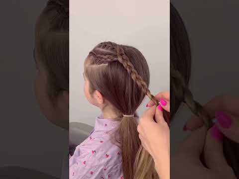 Smart school hairstyle school 🖍️ #braidhairstyle #schoolhairstyles #hairtutorial #smarthairstyle