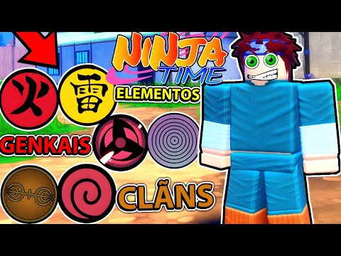 OS MELHORES ELEMENTOS, FAMILYS E CLANS PRA USAR NO NINJA TIME COM CODES!