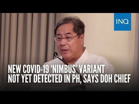 YouTube video thumbnail: New Covid-19 ‘Nimbus’ Variant not yet Detected in PH, Says DOH Chief