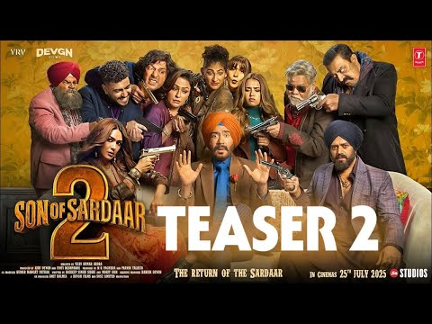 Son Of Sardar 2 movie Teaser 2 | Ajay Devgan | Mrunal Thakur | Son of Sardar 2 trailer out now