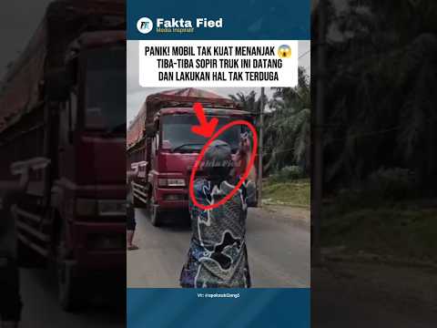 Panik! Mobil Tak Kuat Menanjak 😱 Tiba-Tiba Sopir Truk Ini Lakukan Hal Tak Terduga #saanandverma