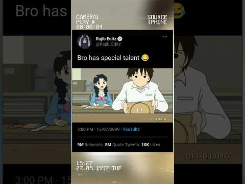 Bro enjoy his school life ?#rajibeditz#anime#dhakalabhi