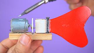 Make an Amazing Mini Eletric Fish with DC motor and recyclable materials
