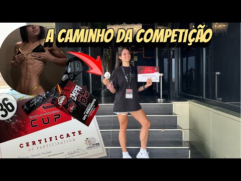 A caminho do campeonato de fisiculturismo!