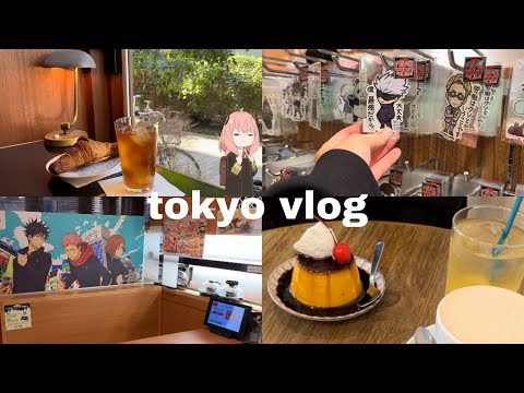 shopping in harajuku, cafe hopping, shibuya sky, lots of good food, anime merch | tokyo vlog