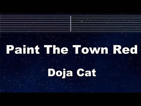 Practice Karaoke♬ Paint The Town Red – Doja Cat 【With Guide Melody】 Instrumental, Lyric, BGM