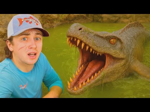 Descubrí dinosaurios en una laguna abandonada