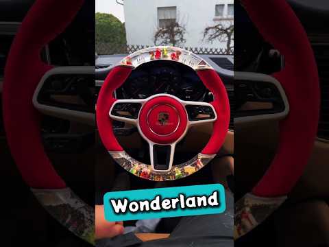 Turning a Porsche Steering Wheel into a Snow Globe ✨ #shorts #shortsfeeds