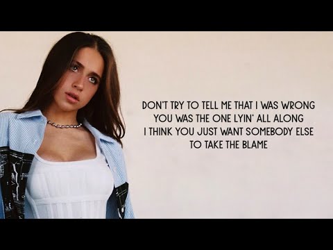 Tate McRae, Ali Gatie - lie to me (Lyrics)
