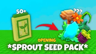Opening NEW SPROUT SEED PACK in Grow a Garden