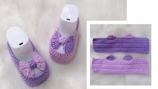 حذاء كروشيه بشكل جديد سهل للمبتدئين crochet easy shoes