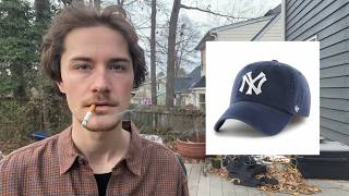 Smoking a Cigarette with a PNG of a Yankees Hat