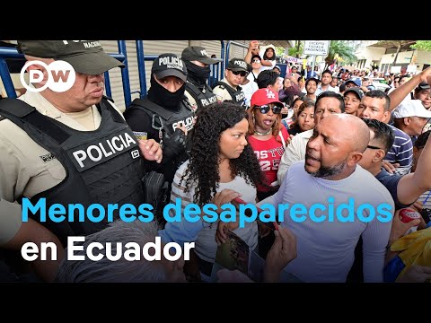 Protestan en Ecuador por desaparición de cuatro adolescentes tras operativo militar