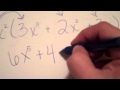 Algebraic Expressions and Operations
