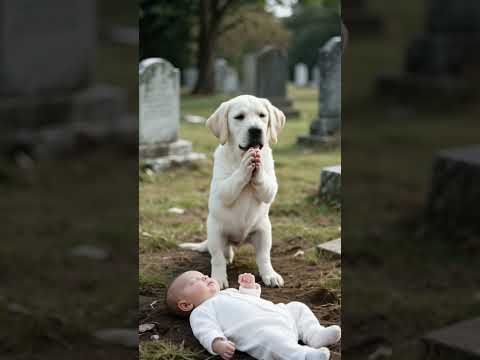 Look!Jesus and the angel puppy saved the poor baby!