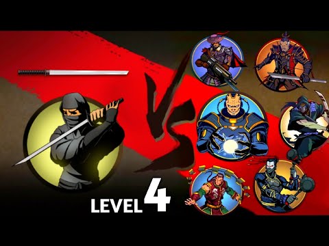 Shadow Fight 2 All Weapon Part 5 LEVEL 4 Weapon NINJA SWORD - Gameplay (iOS, Android)