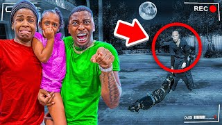 WE CAUGHT THE CREEPY STALKER ON CAMERA….