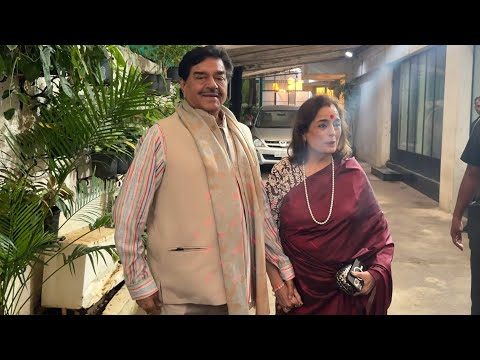 Shatrughan Sinha & Poonam Sinha Grace The Special Screening Of Film Nikita Roy