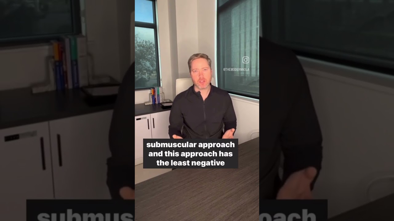 Discussion on submuscular approach in procedures.