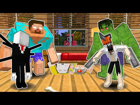 Best ESCAPE From SLENDER MAN, HEROBRINE AND HULK In Minecraft! (Tagalog)