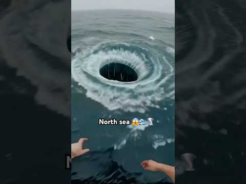 Tornado in North Sea 😱🌊☠️ Bach gya aaj to jinda bas 🤐 #ship #northsea  #tornado #travel