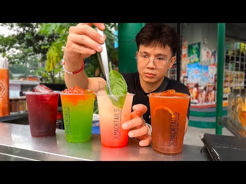 Refreshing  Mocktails | Street Food Manila | Hungry Fish Eye #drinks #mocktails