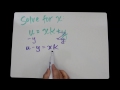 Isolating Variables in Equations